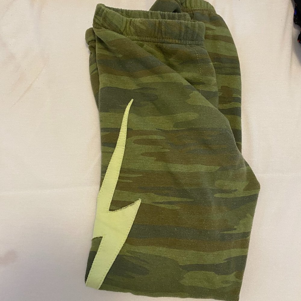 Aviator nation camouflage lightning sweatpants